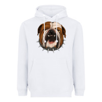 White Bulldog Heavyweight Hoodie - Jasminsmagicworld