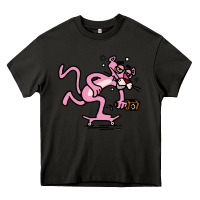 Asphalt pink panther Heavy Core Tee - linhVisuals