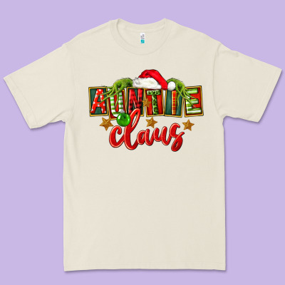 Christmas Auntie Claus Premium Tee Designed By Fadigitalartstudio