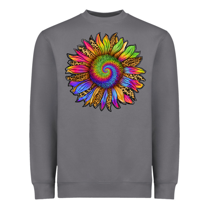 Tie Dye Sunflower Heavyweight Sweatshirt by RanaPortraitStore | Teevron