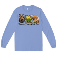 Colony Blue Peace Love Red Fox Long Sleeve Tee - LillyAllenDesigns