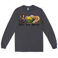 Smoke Peace Love Red Fox Long Sleeve Tee - LillyAllenDesigns
