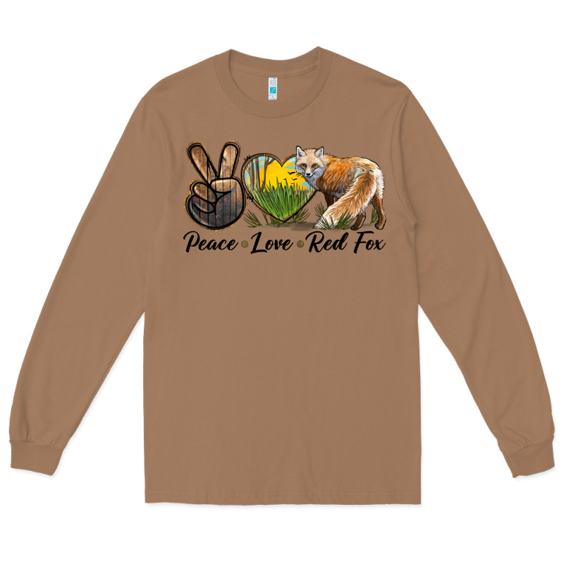 Peace Love Red Fox Long Sleeve Tee by LillyAllenDesigns | Teevron