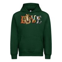Forest Green love horse sunflower Urban Hoodie - RanaPortraitStore