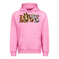Fuchsia Pink love horse sunflower Urban Hoodie - RanaPortraitStore