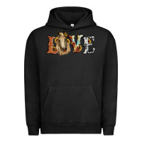 Pigment Black love horse sunflower Urban Hoodie - RanaPortraitStore
