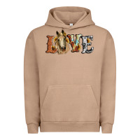 Pigment Burro love horse sunflower Urban Hoodie - RanaPortraitStore