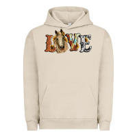 Pigment French Oak love horse sunflower Urban Hoodie - RanaPortraitStore