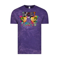 Cloud Purple Sweet Summer Vintage Tee - CowhideDigitalArt