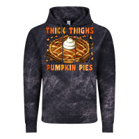 Cloud Black Thick Thighs Pumpkin Pies Vintage Hoodie - Artiststas