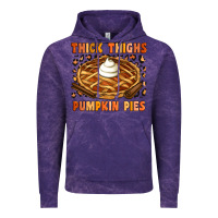 Cloud Purple Thick Thighs Pumpkin Pies Vintage Hoodie - Artiststas