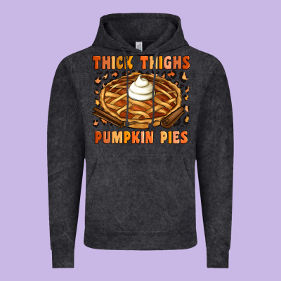 Thick Thighs Pumpkin Pies Vintage Hoodie Designed By Artiststas