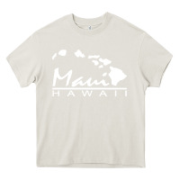 Cream maui hawaii Heavy Core Tee - linhVisuals