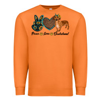 Carrot peace love dachshund Premium Sweatshirt - RanaPortraitStore