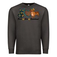 Smoke peace love dachshund Premium Sweatshirt - RanaPortraitStore