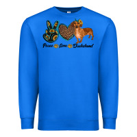 True Royal peace love dachshund Premium Sweatshirt - RanaPortraitStore