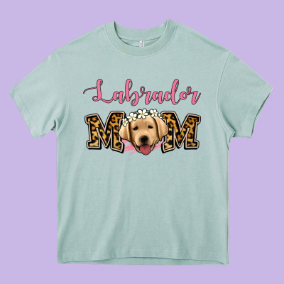 Labrador Mom Heavy Core Tee Designed By Jasminsmagicworld