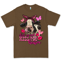 Cacao Valentine's Day Shut Up And Kiss Me Heifer Holstein Cow Premium Tee - FaDigitalArtStudio