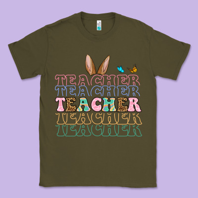 Easter Bunny Teacher Classic Tee Designed By Oliviacreatesart