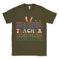 Army Green Easter bunny Teacher Classic Tee - OliviaCreatesArt