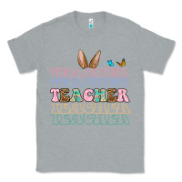 Heather Grey Easter bunny Teacher Classic Tee - OliviaCreatesArt