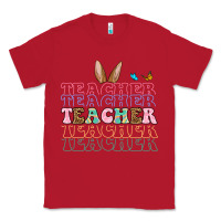 Red Easter bunny Teacher Classic Tee - OliviaCreatesArt