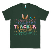 Sports Green Easter bunny Teacher Classic Tee - OliviaCreatesArt
