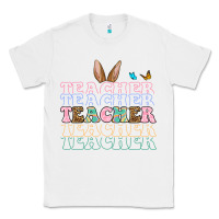 White Easter bunny Teacher Classic Tee - OliviaCreatesArt