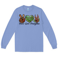 Colony Blue Peace Love Orangutan Long Sleeve Tee - LillyAllenDesigns