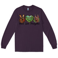 Plum Peace Love Orangutan Long Sleeve Tee - LillyAllenDesigns