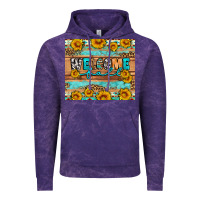 Cloud Purple Welcome fall Vintage Hoodie - Artiststas