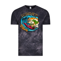Cloud Black Summer Vibes Vintage Tee - CowhideDigitalArt