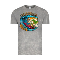 Cloud Rock Summer Vibes Vintage Tee - CowhideDigitalArt