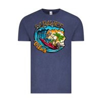 Vintage Denim Summer Vibes Vintage Tee - CowhideDigitalArt