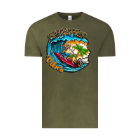 Vintage Olive Summer Vibes Vintage Tee - CowhideDigitalArt