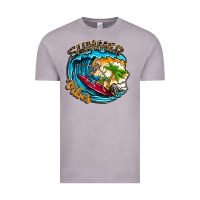 Vintage Zinc Summer Vibes Vintage Tee - CowhideDigitalArt