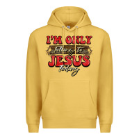 Antique Gold i'm only talking to jesus today christmas Premium Hoodie - BarkalooDesign