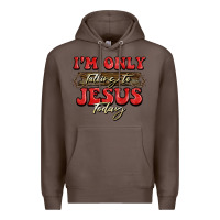 Coffee i'm only talking to jesus today christmas Premium Hoodie - BarkalooDesign