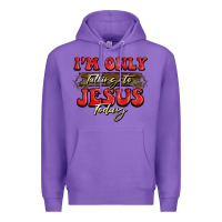 Purple i'm only talking to jesus today christmas Premium Hoodie - BarkalooDesign