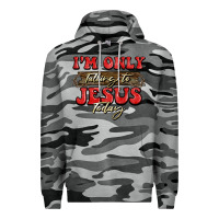 Slate Camo i'm only talking to jesus today christmas Premium Hoodie - BarkalooDesign