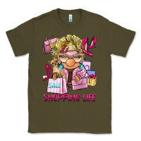 Army Green shopping life  gnome Classic Tee - BarkalooDesign