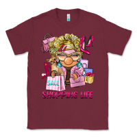 Burgundy shopping life  gnome Classic Tee - BarkalooDesign