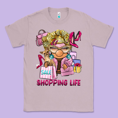 Shopping Life  Gnome Classic Tee Designed By Barkaloodesign
