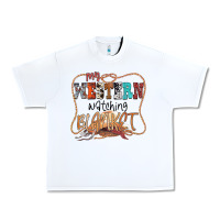 White My Western Watching Blanket Urban Heavy Tee - CowhideDigitalArt