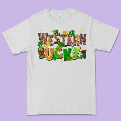 Western Lucky Premium Tee Designed By Fadigitalartstudio