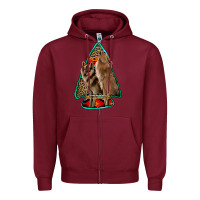 Burgundy howling wolves arrowhead Zipper Hoodie - Jasminsmagicworld