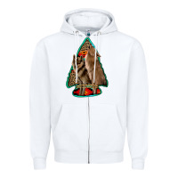 White howling wolves arrowhead Zipper Hoodie - Jasminsmagicworld