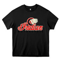 Black motorcycle racing indian Heavy Core Tee - linhVisuals