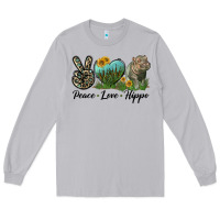 Moon Dust Peace Love Hippo Long Sleeve Tee - LillyAllenDesigns
