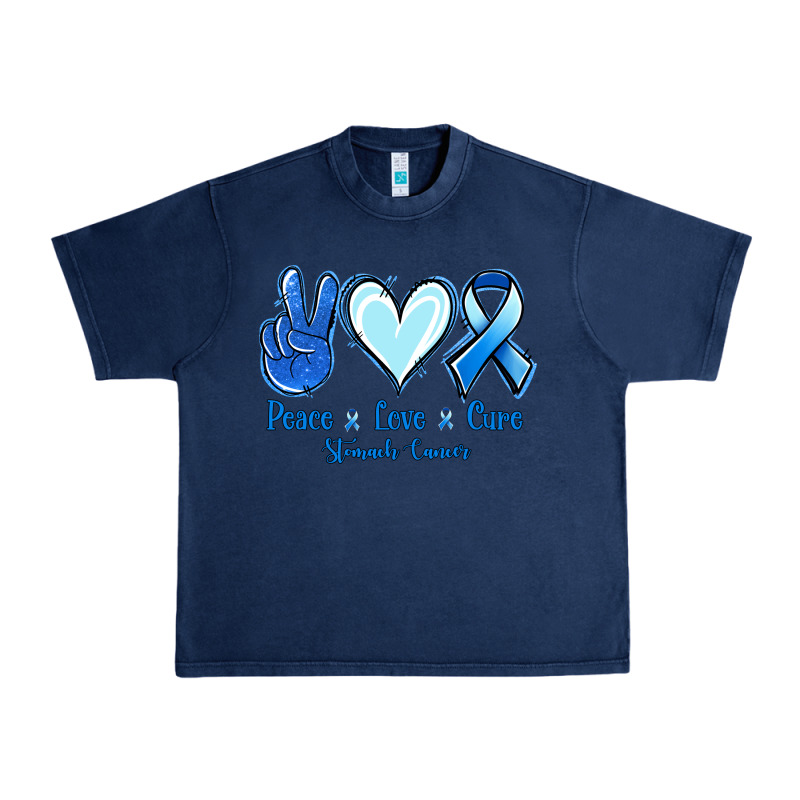 Peace Love Cure Stomach Cancer Urban Heavy Tee by Jasminsmagicworld | Teevron
